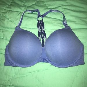 Victoria’s Secret Blue Front Clasp Push-Up Bra